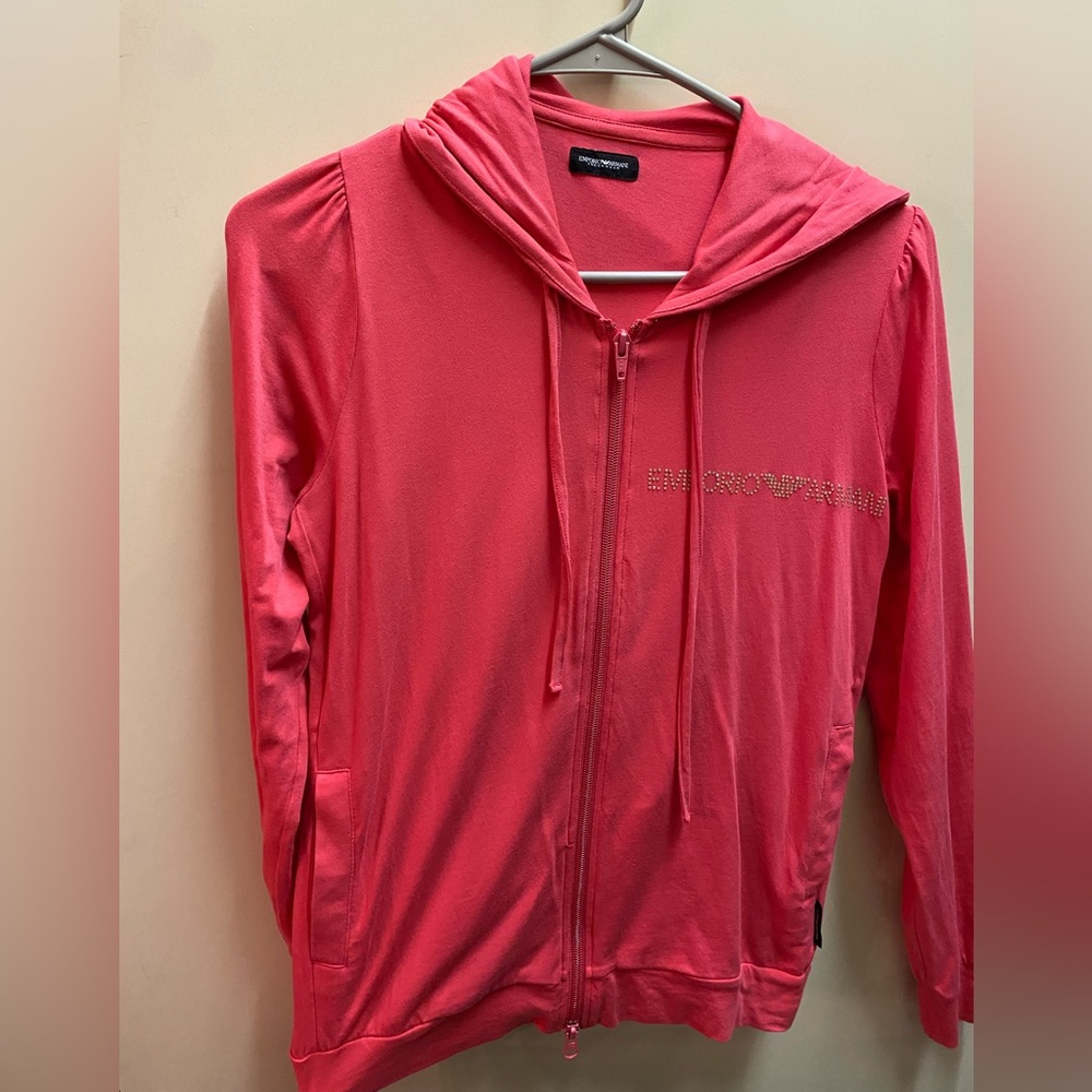 Emporio Armani Pink Hoodie